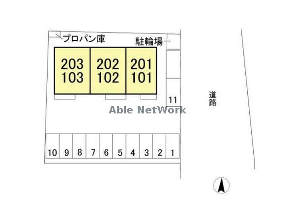 メゾンドボヌール（高崎市菅谷町）の物件外観写真